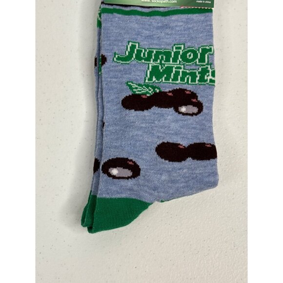 Junior Mints Socks Crazy Fun Graphic Novelty Dad Gift Wacky Silly Odd Cool Mens - Picture 3 of 4